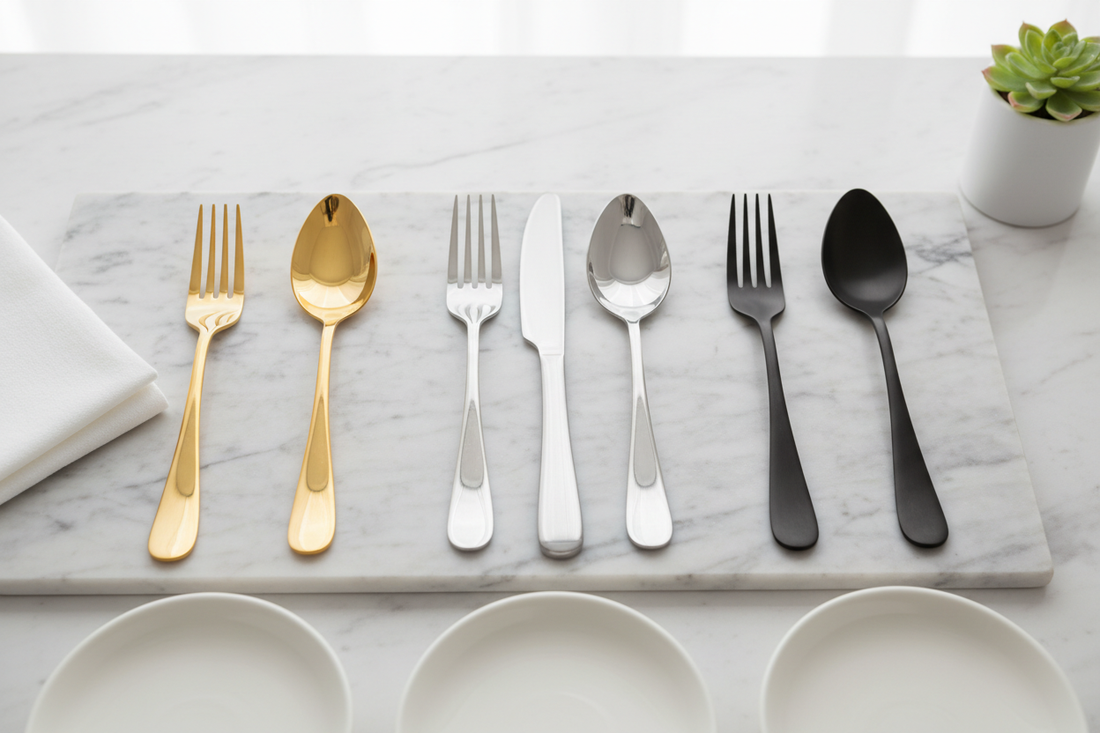 Best Flatware Finish: Gold, Silver or Matte Black?