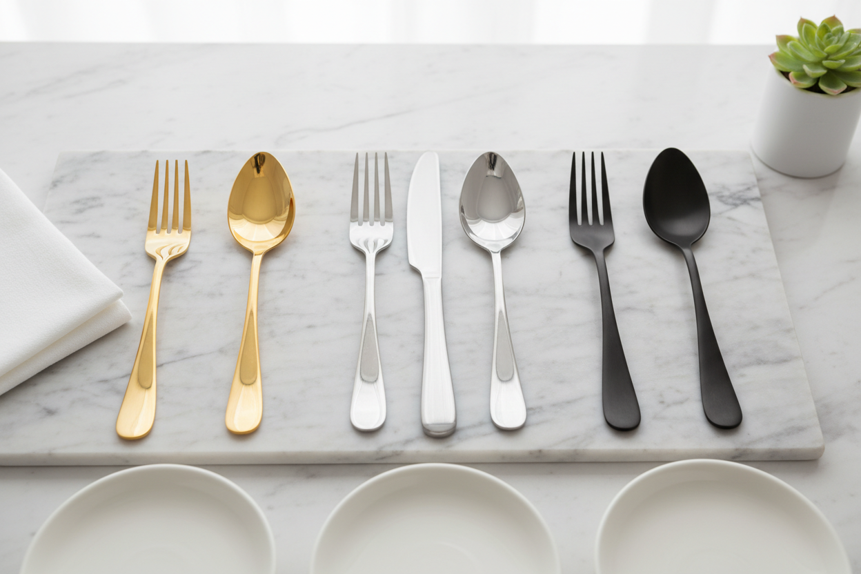 Best Flatware Finish: Gold, Silver or Matte Black?