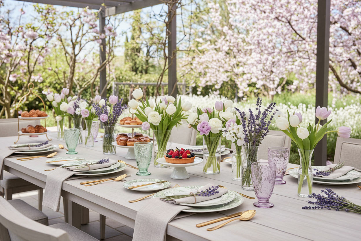 Spring Garden Brunch Styling
