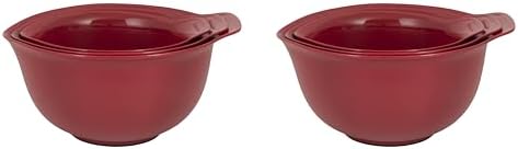 KitchenAid Universal Mixing Bowls, Set Of 3, Empire Red (Pack of 2) by Unknown