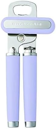KitchenAid Classic Multifunction Can Opener and Bottle Opener Easy to Use, Razor Sharp Stainless Steel Cutting Wheel, Soft Ergonomic Handles, Lavendar Cream by Unknown