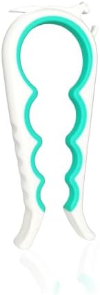 Otstar Jar Opener Bottle Opener and Can Opener for Weak hands, Seniors with Arthritis and Anyone with Low Strength, Mutil Jar Opener Get Lids Off Easily (White and Cyan) by Otstar