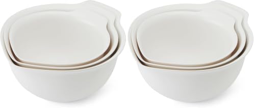 KitchenAid Universal Nesting Plastic Mixing Bowls, Set of 3 (Pack of 2) by Unknown