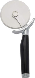 KitchenAid Classic Pizza Wheel with Sharp Blade For Cutting Through Crusts, Pies and More, Built In Finger Guard for Safety and Comfort Grip to Protect Fingers, Dishwasher Safe, 9-Inch, Black by Unknown