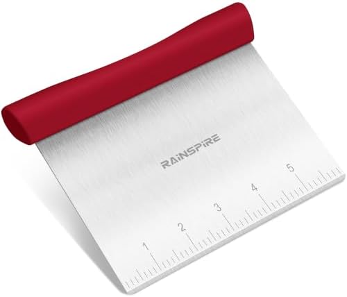 Multi-Purpose Stainless Steel Bench Scraper Dough Blender & Pastry Cutter by Rainspire