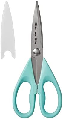 KitchenAid All Purpose Kitchen Shears with Protective Sheath Durable Stainless Steel Scissors,Dishwasher Safe,Soft Grip Comfort Handle,8.72 Inch,Aqua Sky,(Pack of 12) by Unknown