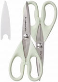 KitchenAid All Purpose Kitchen Shears with Protective Sheath Durable Stainless Steel Scissors,Dishwasher Safe,Soft Grip Comfort Handle,8.72 Inch,Pistachio,(Pack of 2) by Unknown