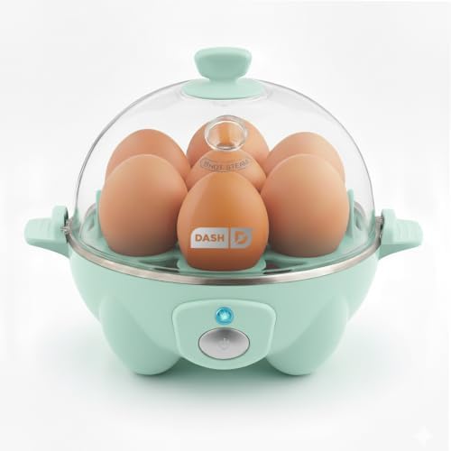 Dash Rapid Egg Cooker, 7 Eggs, Hard Boiled, Poached & Omelettes, Aqua by Dash