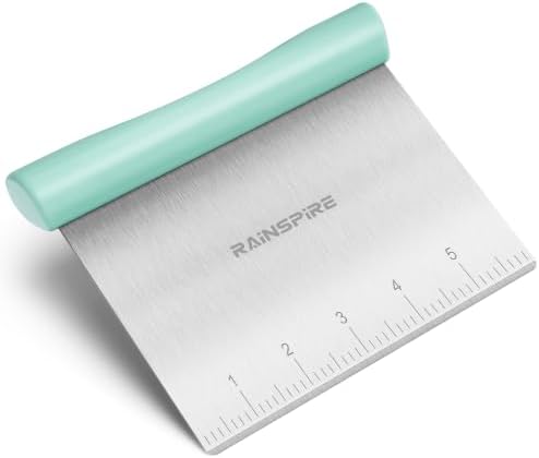 Multi-Purpose Stainless Steel Bench Scraper Dough Blender & Pastry Cutter by Rainspire