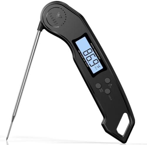 Meat Thermometer Digital – 2 Sec Instant Read Food Thermometer for Cooking by DOQAUS
