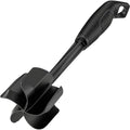 Ourokhome Meat Chopper and Potato Masher, Heat Resistant Nylon Ground Beef Smasher for Hamburger, 5 Curved Blades Nonstick Mixer & Stirrer, Practical Kitchen Gadgets, Black by Ourokhome