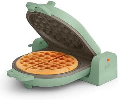 bella Fits-Anywhere™ Flip-n-Store Non-Toxic Belgian Waffle Maker, Seaglass by bella