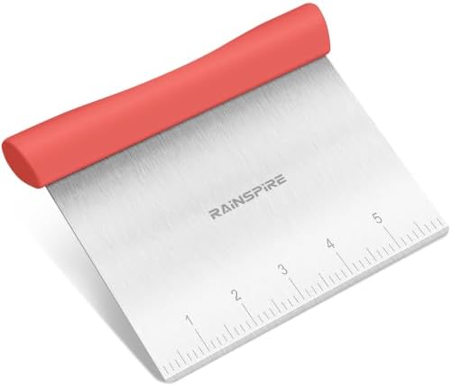 Multi-Purpose Stainless Steel Bench Scraper Dough Blender & Pastry Cutter by Rainspire