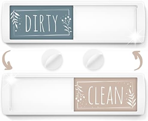 ASSURED SIGNS Dishwasher Magnet Clean Dirty Sign 7 x 2 Inch, Premium Build by AssuredSigns