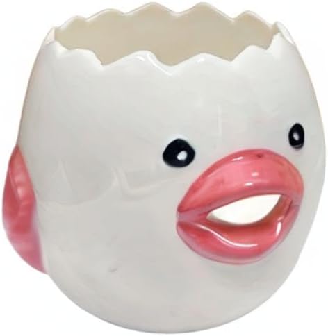 LuoCoCo Cute Egg Separator, Ceramics Vomiting Chicken Egg Yolk White Separator, Practical Household Small Egg Filter Splitter, Kitchen Gadget Baking Assistant Tool, Dishwasher Safe (Pink) - Image 6