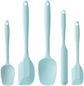 Silicone Spatula Set,5 Piece Food Grade Rubber Spatulas,Macaron Blue by Hoewina