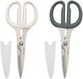 KitchenAid Multipurpose Shear Set – Versatile Scissors with Nutcracker, Bottle Opener, Ergonomic Handles with Protective Blade Covers, 2-Piece by Unknown