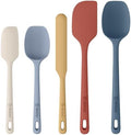ChefAide 5 Pieces Silicone Spatulas Set, Heat Resistant Rubber Spatula by ChefAide