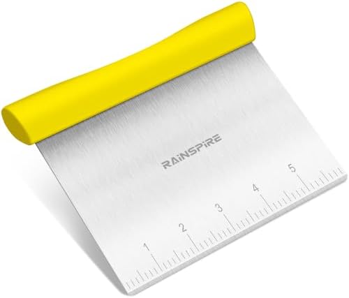 Multi-Purpose Stainless Steel Bench Scraper Dough Blender & Pastry Cutter by Rainspire