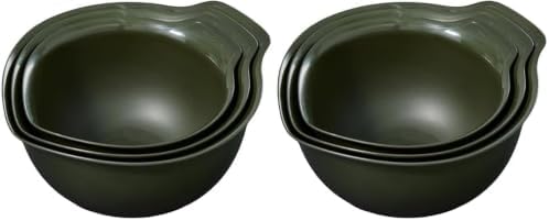 KitchenAid Universal Nesting Plastic Mixing Bowls, Set of 3, 2.5_quart, 3.5 quart, 4.5 quart, Evergreen (Pack of 2) by Unknown