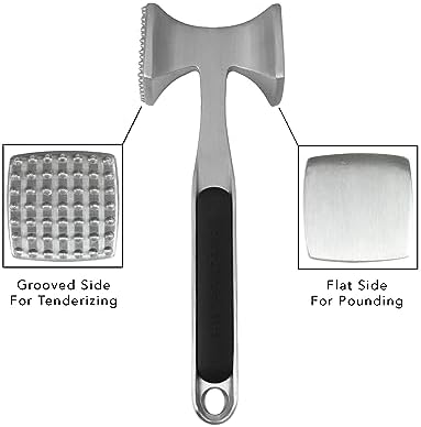 KitchenAid Gourmet Multi Sided Meat Tenderizer for Pounding Meats, Nuts, Shellfish, ect, Hang Hole for Easy Storage, Hand Wash, One Size, Black (Pack of 12) - Image 3