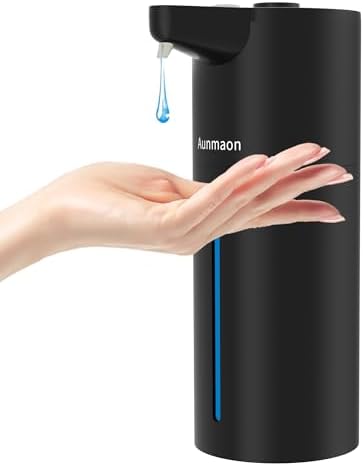 Automatic Soap Dispenser Touchless,15-Level,Kitchen Bathroom Black by Aunmaon