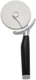 KitchenAid Classic Pizza Wheel with Sharp Blade For Cutting Through Crusts, Pies and More, Built In Finger Guard for Safety and Comfort Grip to Protect Fingers, Dishwasher Safe, 9-Inch, Black by Unknown