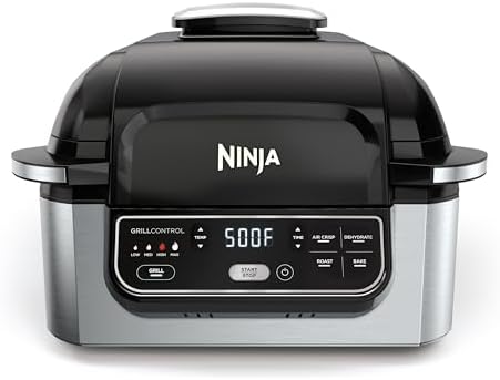 Ninja® Foodi® 5-in-1 XL Indoor Grill & Air Fryer, Black/Grey, AG301 by Unknown