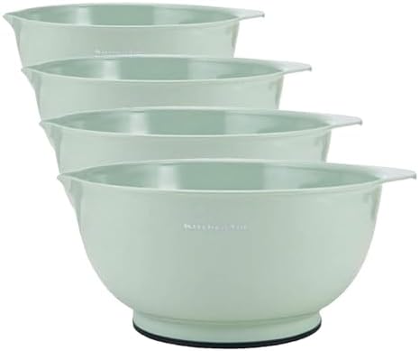 KitchenAid Classic Mixing Bowls, Set of 5, Pistachio (Pack of 4) by Unknown