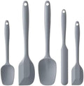 Silicone Spatula Set,5 Piece Food Grade Rubber Spatulas,Grey by Hoewina