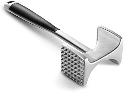 KITEXPERT Meat Tenderizer Hammer with Comfortable-Grip Handle, Dual-side Mallet for Kitchen, Heavy Duty Pounder For Tenderizing Steak, Beef and Fish by KITEXPERTkitchenpartner