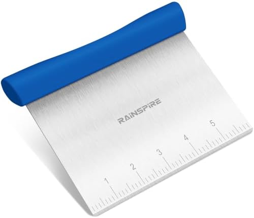 Multi-Purpose Stainless Steel Bench Scraper Dough Blender & Pastry Cutter by Rainspire