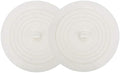 V-TOP Tub Stopper 2 Pack, 6 inches Large Silicone Drain Plug Hair Stopper Flat Suction Cover for Kitchen Bathroom and Laundry by V-TOP