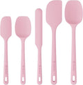 ChefAide 5 Pieces Silicone Spatulas Set, Heat Resistant Rubber Spatula by ChefAide
