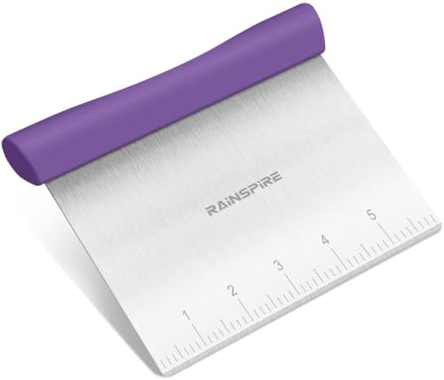 Multi-Purpose Stainless Steel Bench Scraper Dough Blender & Pastry Cutter by Rainspire