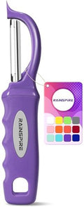 Rainspire Vegetable Peeler Potato Peelers for Kitchen, Sharp Stainless Steel Blades Veggie, Comfortable Handle Fruit Peeler, Carrot Peeler Apple Peeler Dishwasher Safe, Purple, 1-Pack by Rainspire