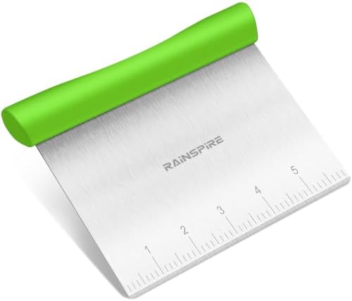 Multi-Purpose Stainless Steel Bench Scraper Dough Blender & Pastry Cutter by Rainspire