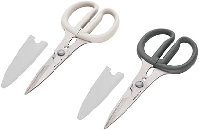 KitchenAid Multipurpose Shear Set – Versatile Scissors with Nutcracker, Bottle Opener, Ergonomic Handles with Protective Blade Covers, 2-Piece - Image 7