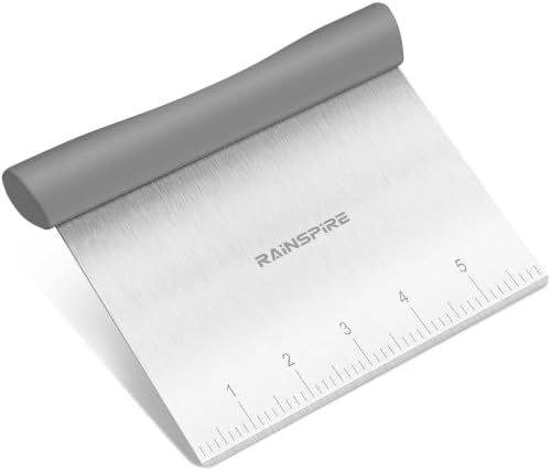 Multi-Purpose Stainless Steel Bench Scraper Dough Blender & Pastry Cutter by Rainspire