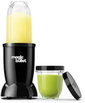 magic bullet Blender Set, 7-Piece Set, 250W Blender and Food Processor, 2 Blending Cups, Cross Blade, Compact Design, Smoothies, Sauces, Black, MBR-0701AK by magicbullet%C2%AE