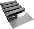 Oven Liners for Bottom of Oven - 4 Pack Large Heavy Duty Mats, 17”x25” Non-Stick Reusable Liner for Electric, Gas, Toasters, Grills - BPA & PFOA Free Kitchen Accessory to Keep It Clean (Silver) by LindasEssentials