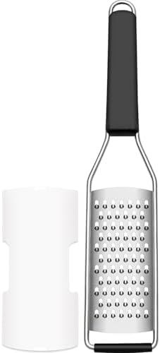Cambom Cheese Grater Lemon Zester, Graters for Parmesan Cheese, Lemon, Citrus, Garlic, Nutmeg, Chocolate, Fruits, Vegetables, Ginger, Vegetable & Cheese Shredder with Stainless Steel Coarse Blade by Cambom
