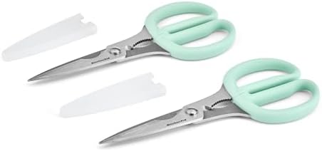 KitchenAid Classic 2-Piece Multipurpose Kitchen Shear Set with Blade Sheath - Spearmint, Herb Stripper, Poultry Shears, Pizza Cutter, Nutcracker - Image 7