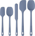 ChefAide 5 Pieces Silicone Spatulas Set, Heat Resistant Rubber Spatula by ChefAide