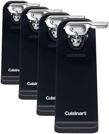 Cuisinart Electric Can Opener, One-Touch Operation, Nonslip Base, Black (Pack of 4) by Cuisinart