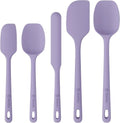 ChefAide 5 Pieces Silicone Spatulas Set, Heat Resistant Rubber Spatula by ChefAide