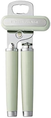 KitchenAid Classic Multifunction Can Opener and Bottle Opener Easy to Use, Razor Sharp Stainless Steel Cutting Wheel, Soft Ergonomic Handles, Pistachio, 8.34-Inch (Pack of 12) by Unknown