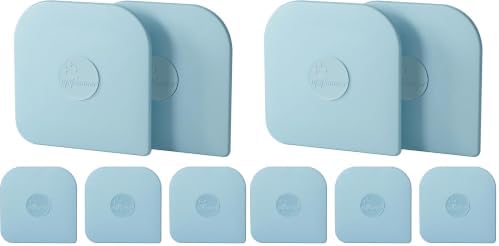 Pan Scraper, 5 Pcs Pot & Dish Scraper Plastic, Sturdy Scraper Kitchen Tool, Aqua (Pack of 2) by Matscover