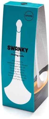 OTOTO Swanky Swan Soup Ladle - Heat Resistant Soup Ladles - Cute Kitchen Accessories, Unique Kitchen Gifts, Fun Cooking Gadgets, Cute gifts (Black) - Image 3