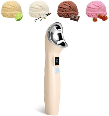 Heated Ice Cream Scoop Rechargeable, 3 Heat Settings, Electric Scooper by Unknown